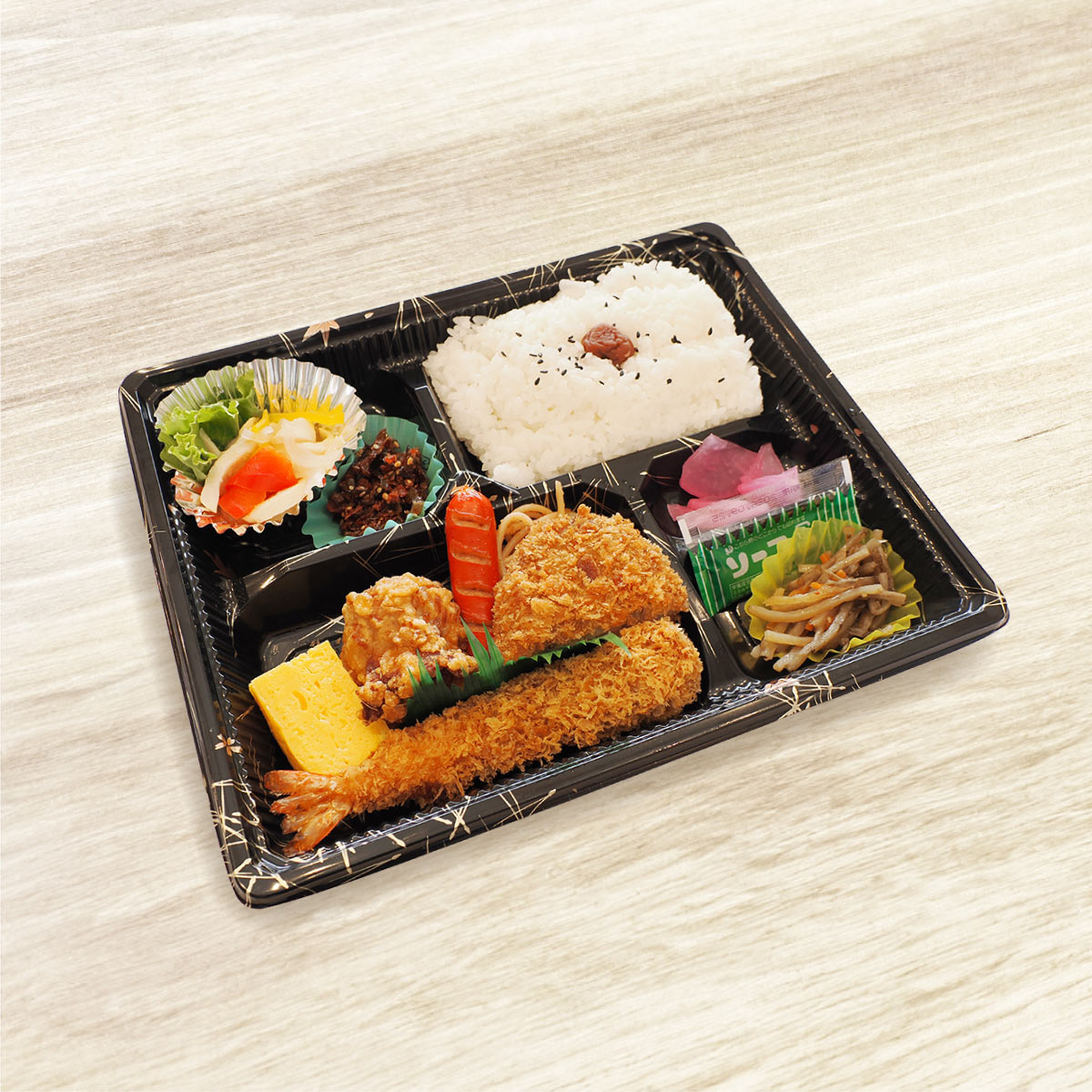 海老フライ入り幕の内弁当